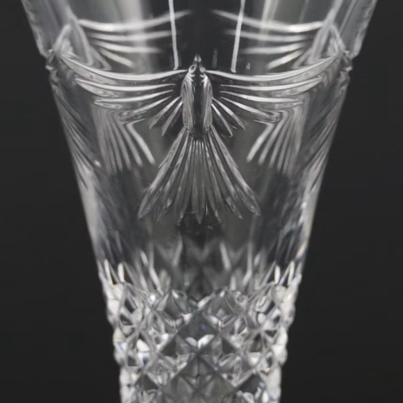 Waterford Crystal The Millennium Collection Peace 9.25” Toasting Flute Excellent - Picture 3 of 8
